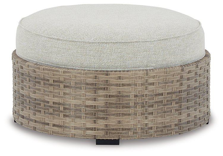 Calworth Outdoor Ottoman with Cushion  Las Vegas Furniture Stores