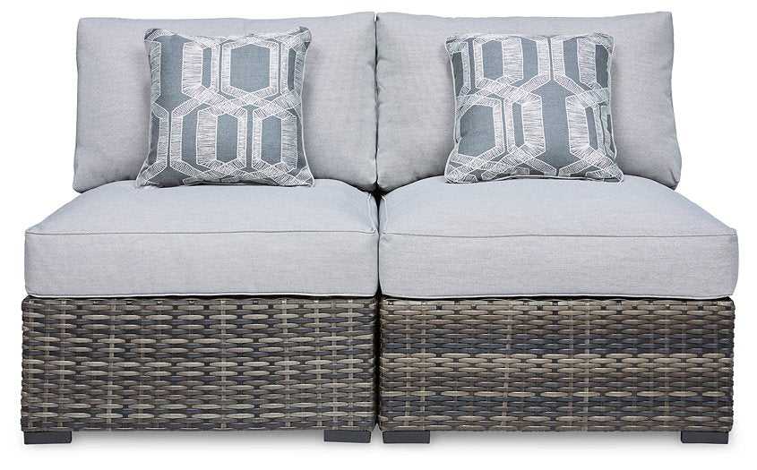 Harbor Court Armless Chair with Cushion (Set of 2) Half Price Furniture