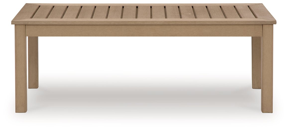 Hallow Creek Outdoor Coffee Table Half Price Furniture