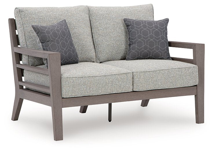 Hillside Barn Outdoor Loveseat with Cushion Half Price Furniture