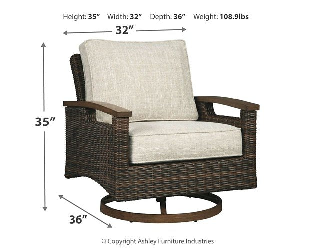 Paradise Trail Swivel Lounge Chair (Set of 2) Half Price Furniture