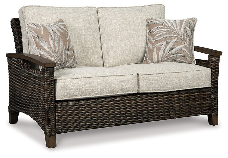 Paradise Trail Loveseat with Cushion Half Price Furniture