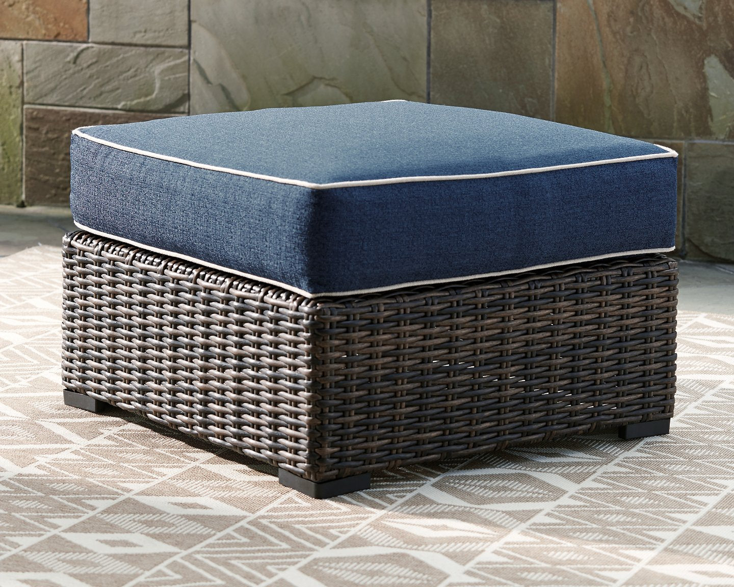 Grasson Lane Ottoman with Cushion - Half Price Furniture