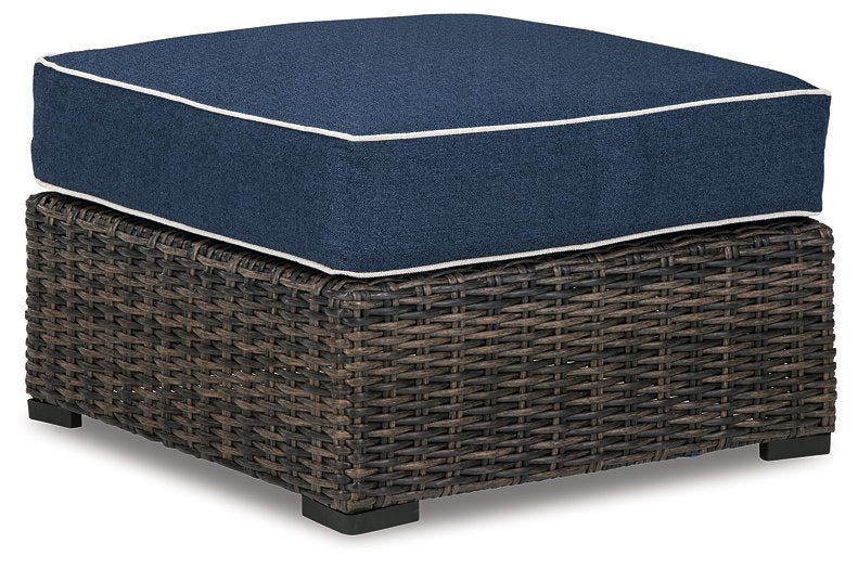 Grasson Lane Ottoman with Cushion Half Price Furniture