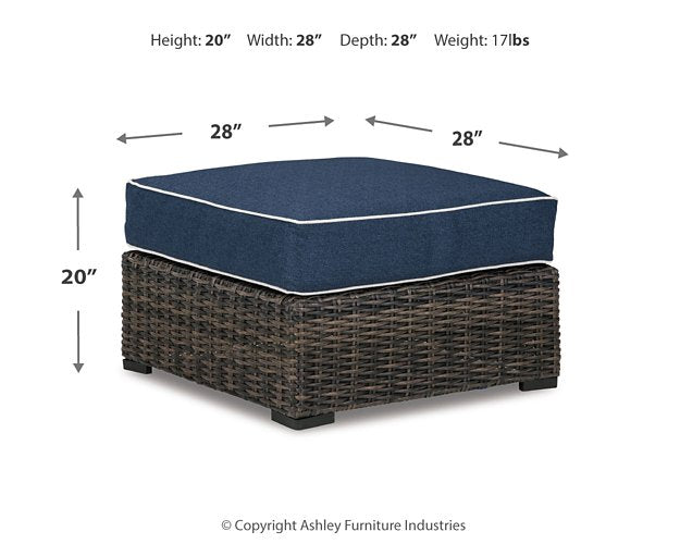 Grasson Lane Ottoman with Cushion - Half Price Furniture