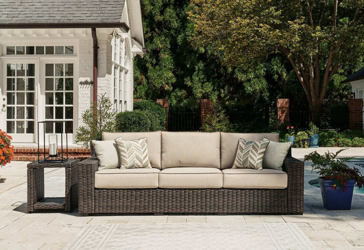 Coastline Bay Outdoor Sofa with Cushion Half Price Furniture