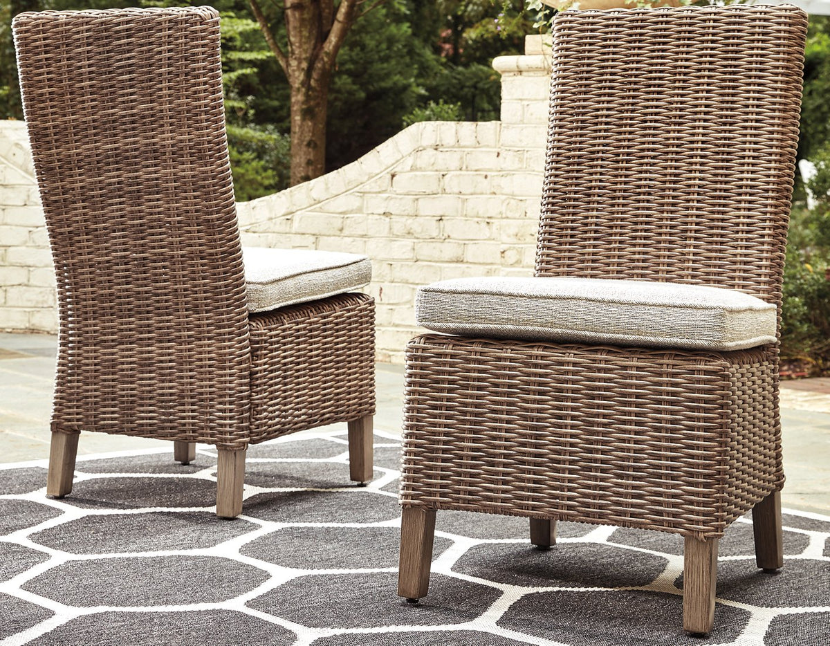 Beachcroft Side Chair with Cushion (Set of 2) - Outdoor Dining Chair - Half Price Furniture