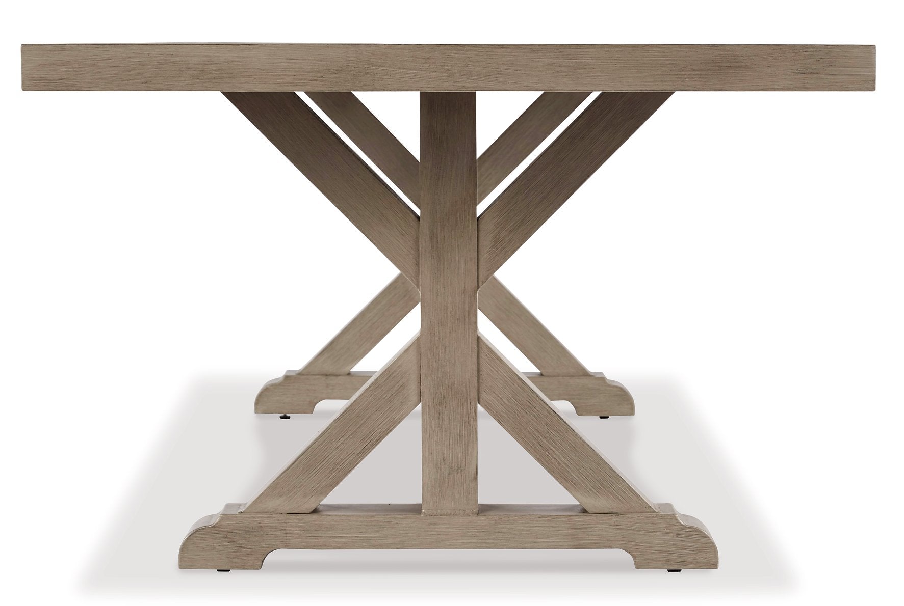 Beachcroft Dining Table with Umbrella Option - Outdoor Dining Table - Half Price Furniture