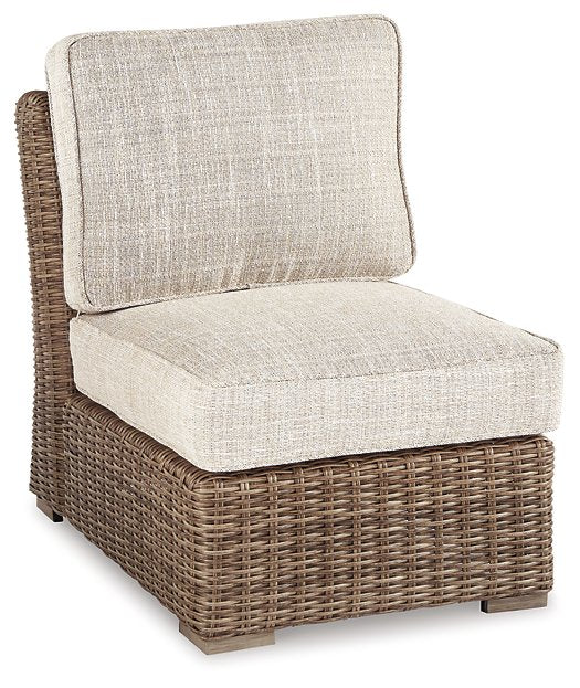 Beachcroft Armless Chair with Cushion Half Price Furniture