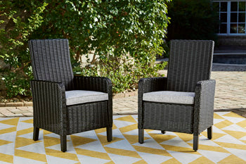 Beachcroft Outdoor Arm Chair with Cushion (Set of 2) - Half Price Furniture