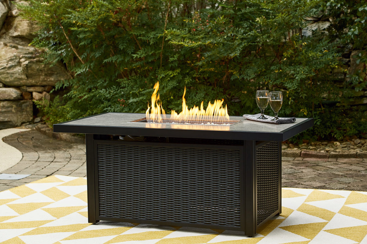 Beachcroft Outdoor Fire Pit Table  Las Vegas Furniture Stores
