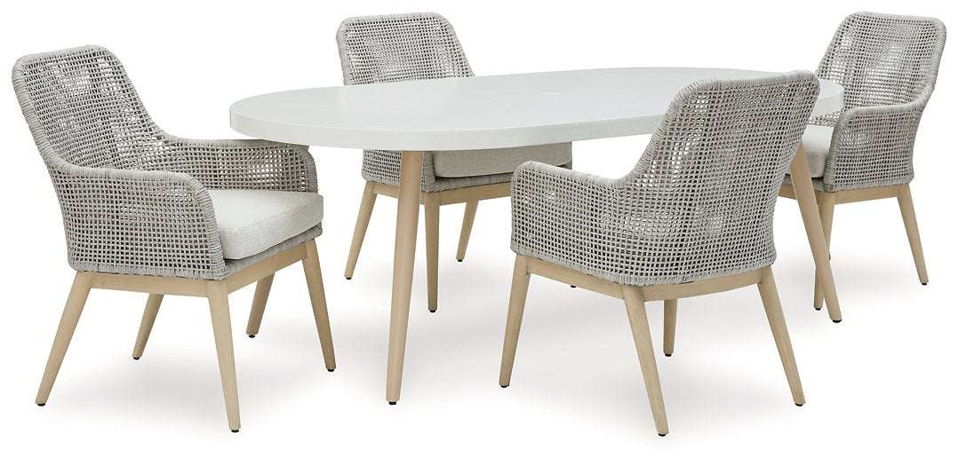 Seton Creek Outdoor Dining Set Half Price Furniture