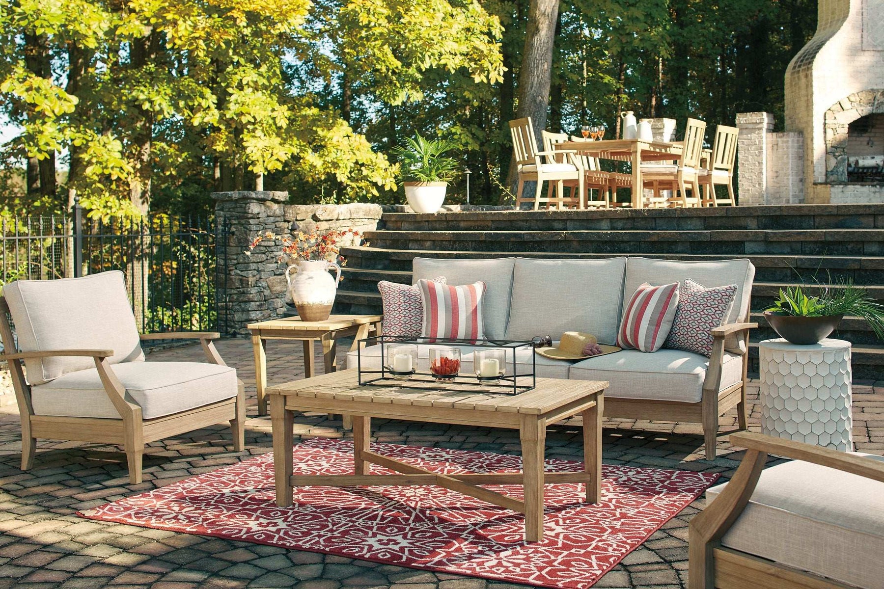 Clare View Sofa with Cushion - Outdoor Seating - Half Price Furniture