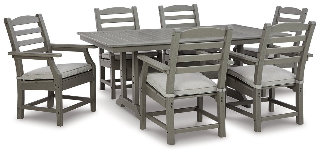Visola Outdoor Dining Table with 6 Chairs - Half Price Furniture
