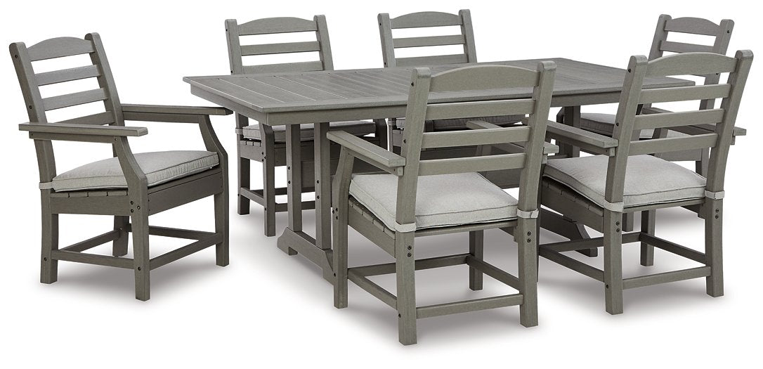 Visola Outdoor Dining Table with 6 Chairs Half Price Furniture