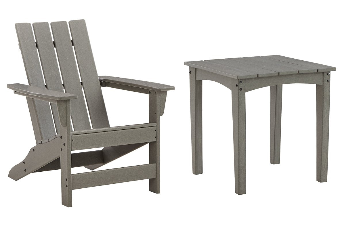 Visola Outdoor Adirondack Chair and End Table  Half Price Furniture