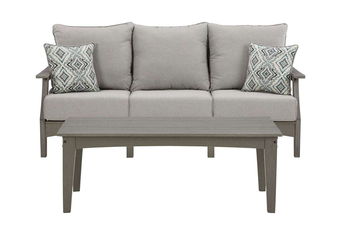 Visola Outdoor Sofa and Coffee Table Half Price Furniture