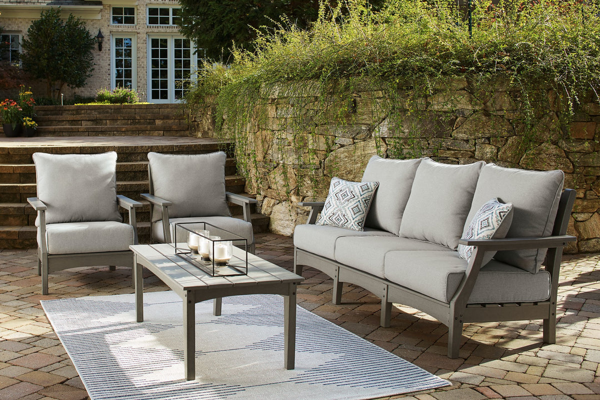 Visola Outdoor Sofa Conversation Set - Half Price Furniture