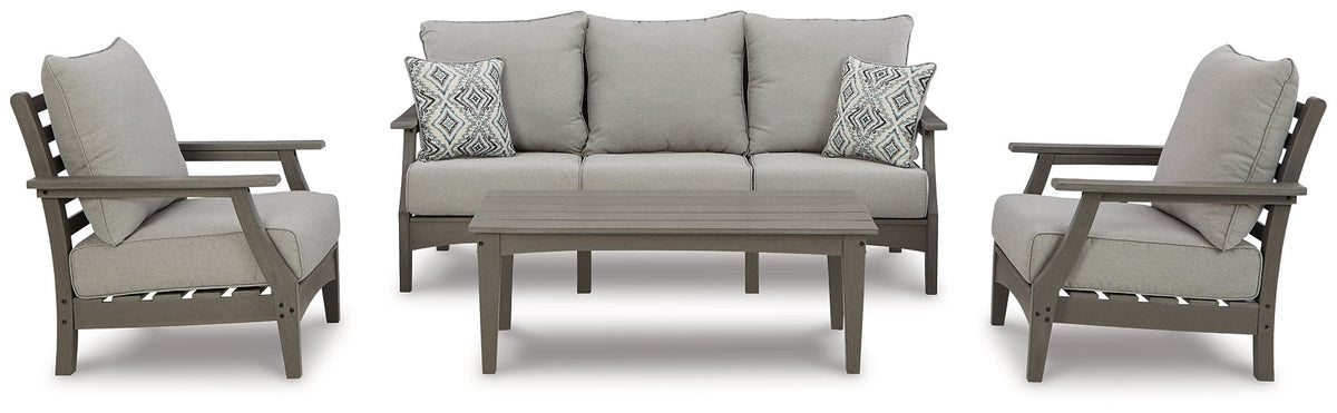 Visola Outdoor Sofa Conversation Set  Half Price Furniture