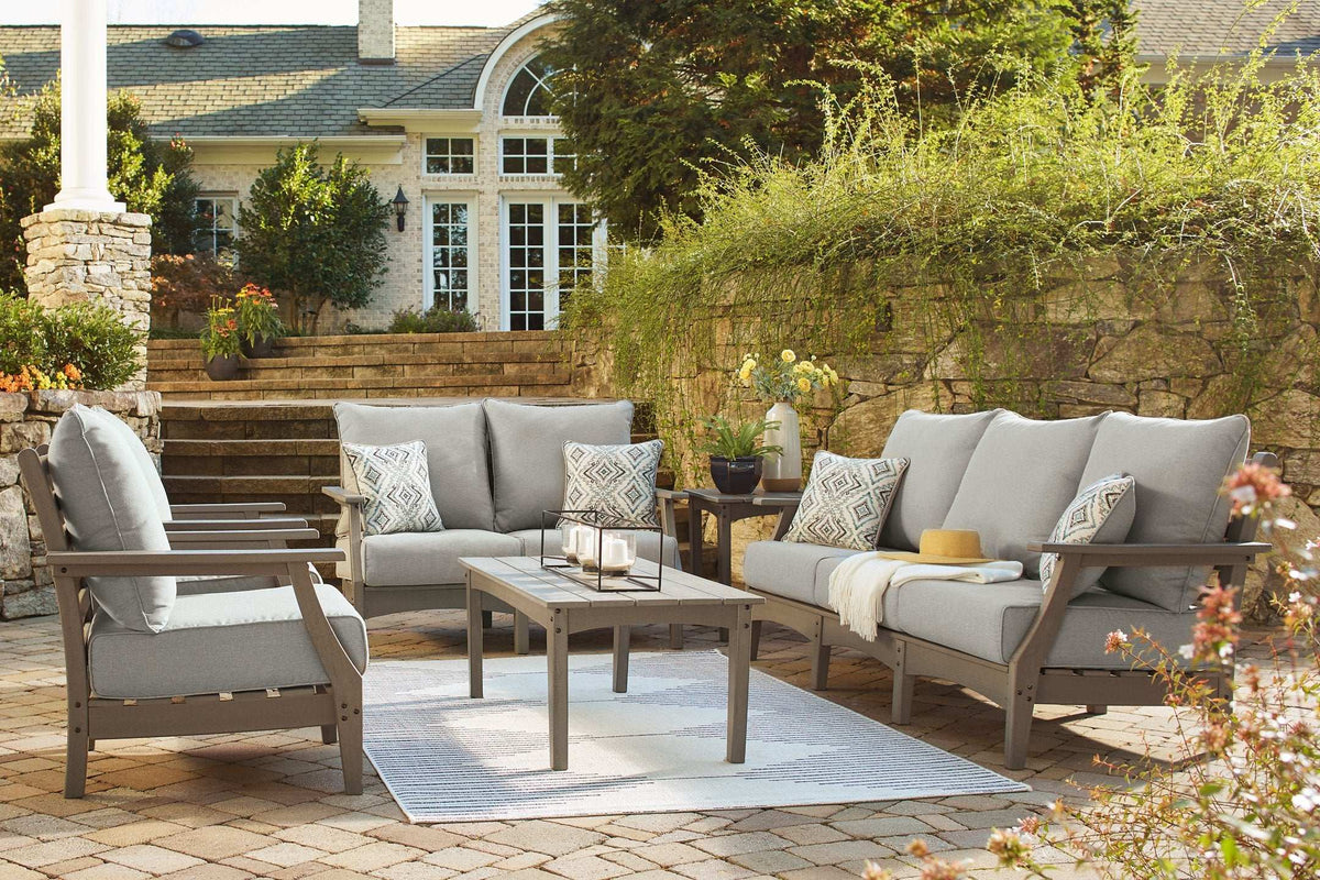 Visola Outdoor Sofa and Loveseat Set Half Price Furniture