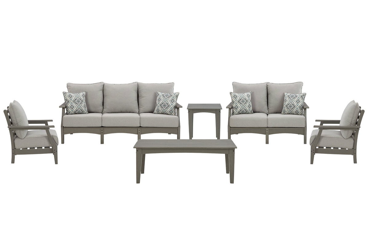 Visola Outdoor Sofa and Loveseat Set  Half Price Furniture