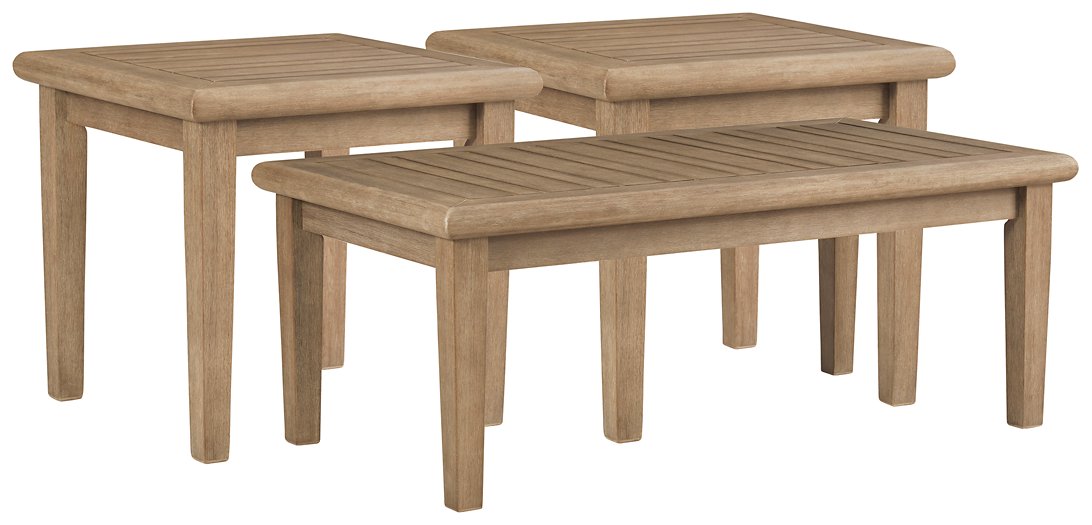 Gerianne Outdoor Occasional Table Set Half Price Furniture
