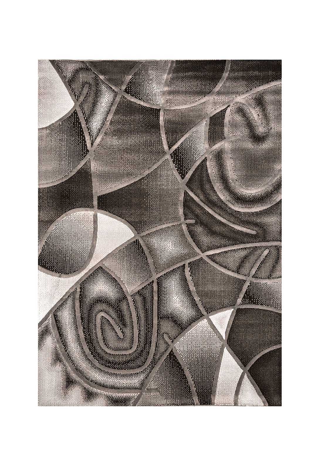 Sivas Gray/Black 5' X 8' Area Rug - Rug - Half Price Furniture