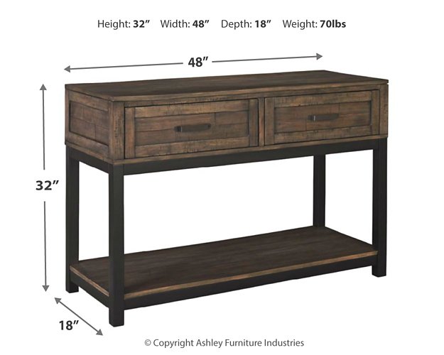 Johurst Sofa/Console Table - Half Price Furniture