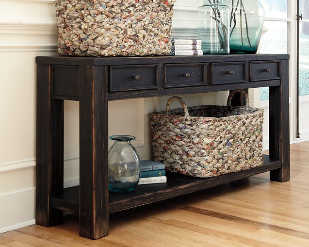Gavelston Sofa/Console Table Half Price Furniture