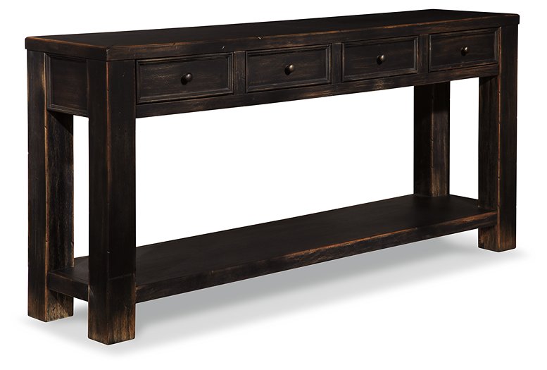 Gavelston Sofa/Console Table Half Price Furniture