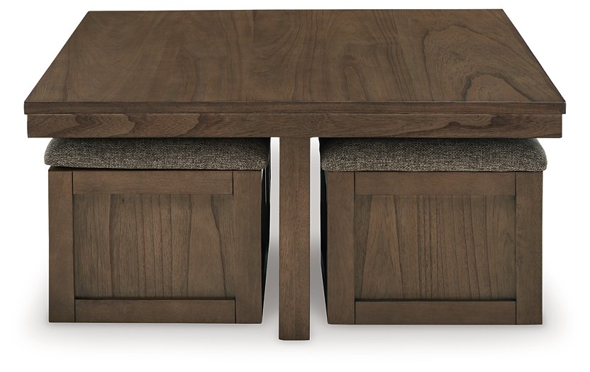 Boardernest Coffee Table with 4 Stools - Cocktail Table - Half Price Furniture