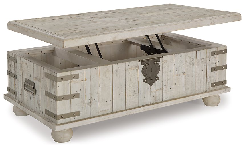 Carynhurst Coffee Table with Lift Top - Cocktail Table Lift - Half Price Furniture