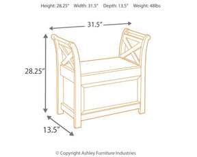 Abbonto Accent Bench Abbonto Accent Bench Half Price Furniture