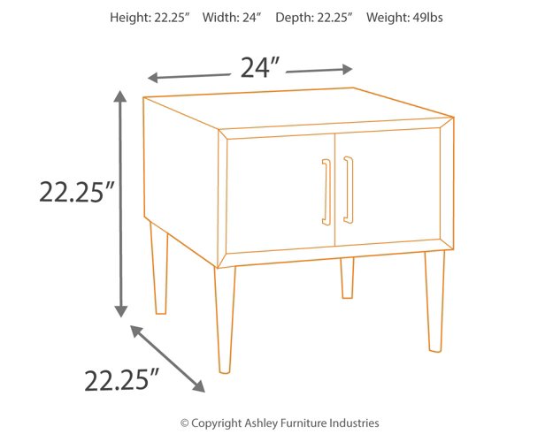 Kisper End Table - Half Price Furniture