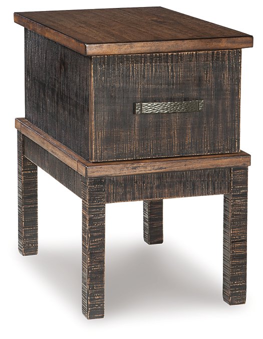 Stanah Chairside End Table with USB Ports & Outlets Half Price Furniture