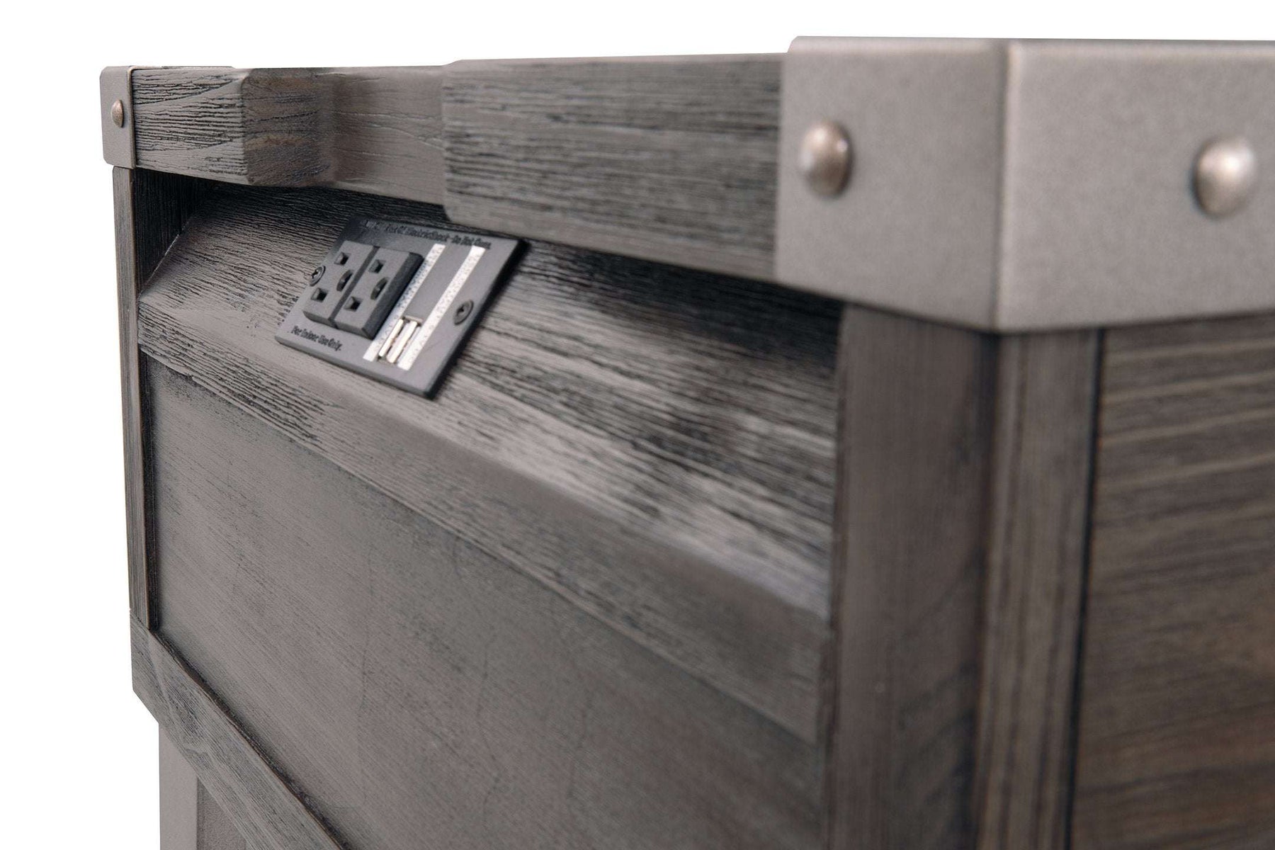 Todoe End Table with USB Ports & Outlets - Half Price Furniture