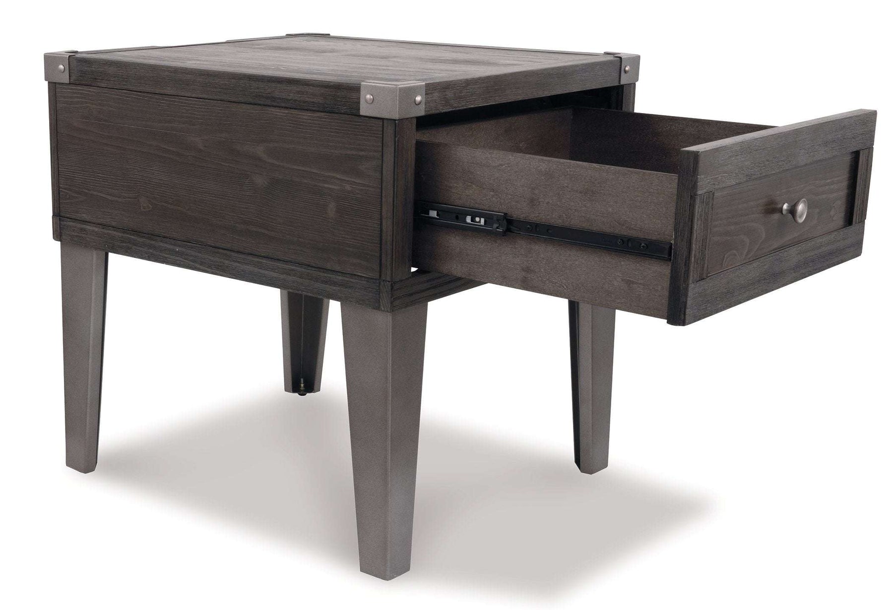 Todoe End Table with USB Ports & Outlets - Half Price Furniture