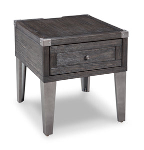 Todoe End Table with USB Ports & Outlets - Half Price Furniture