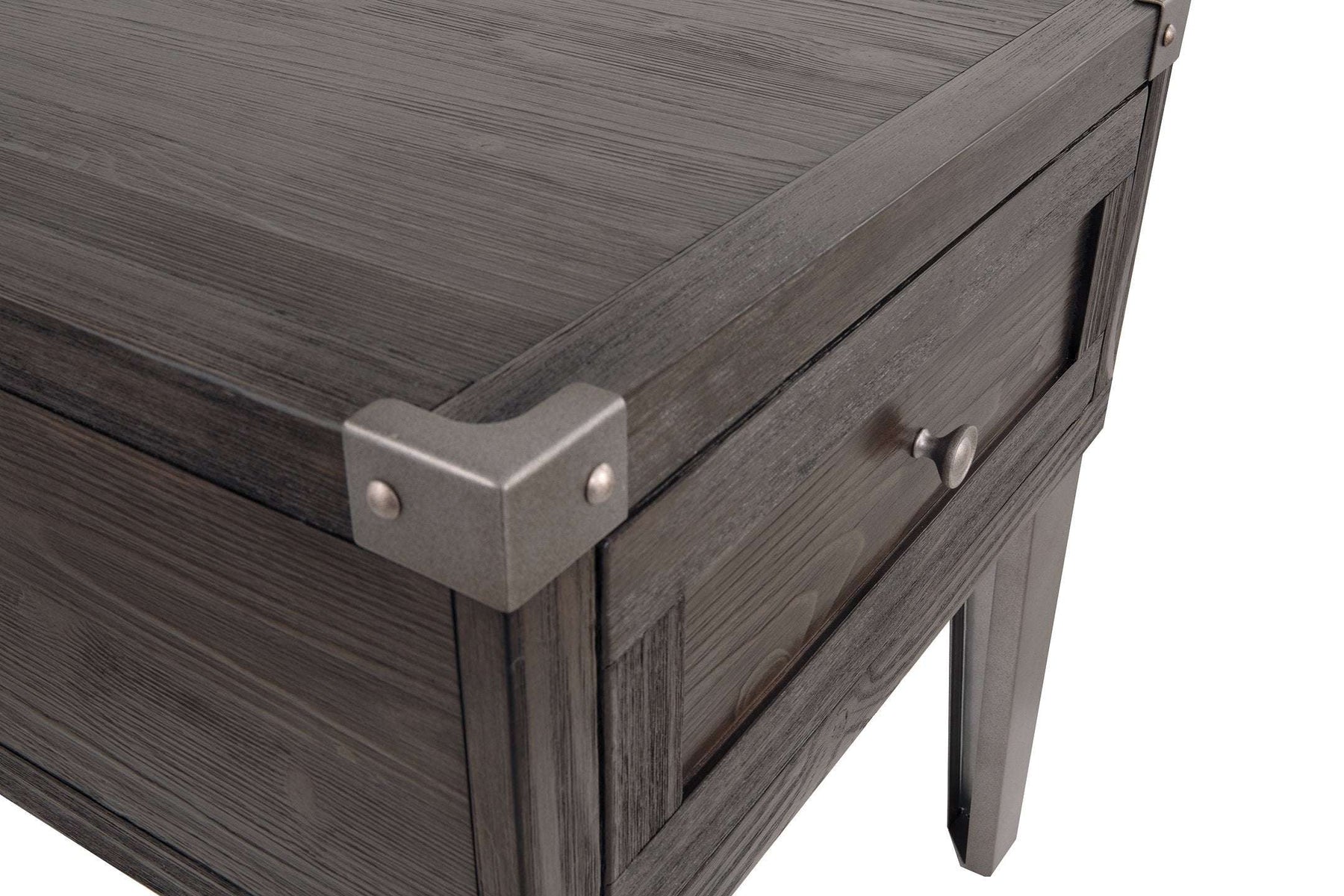Todoe End Table with USB Ports & Outlets - Half Price Furniture