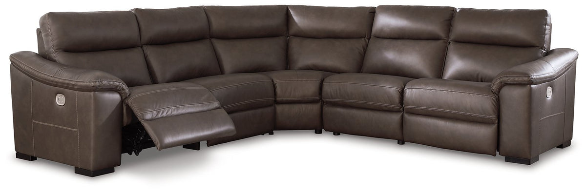Salvatore Power Reclining Sectional Half Price Furniture