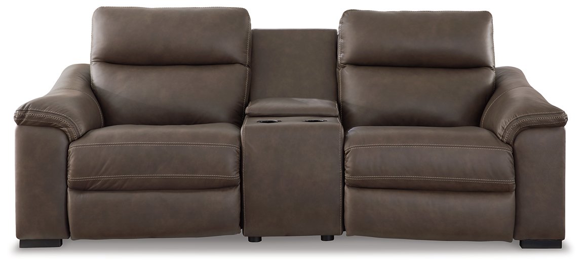 Salvatore 3-Piece Power Reclining Loveseat with Console  Las Vegas Furniture Stores
