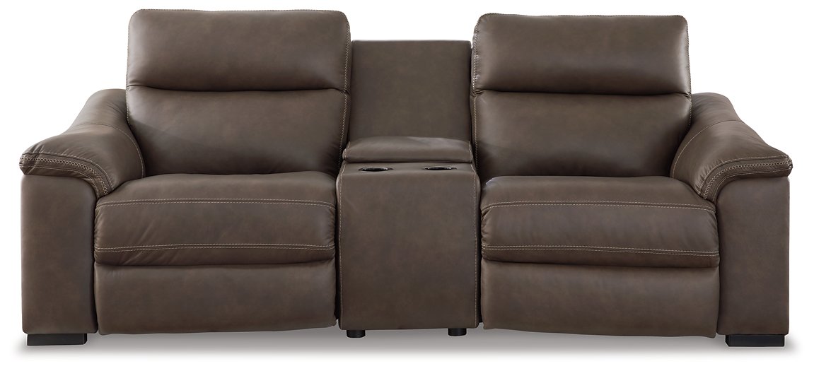 Salvatore 3-Piece Power Reclining Loveseat with Console Half Price Furniture