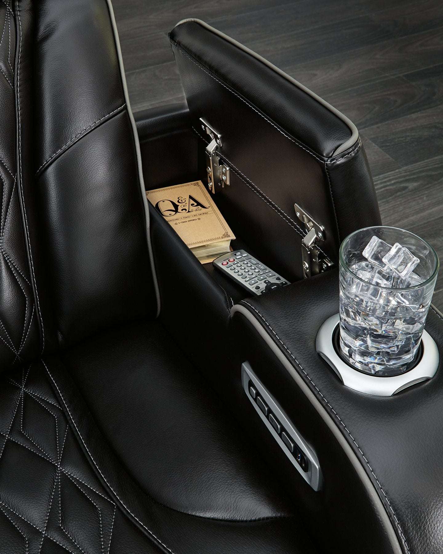 Boyington Power Reclining Loveseat with Console Half Price Furniture