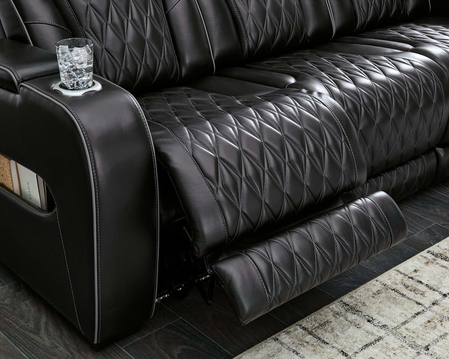 Boyington Power Reclining Loveseat with Console Half Price Furniture
