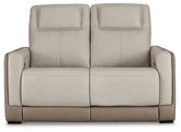 Battleville Power Reclining Loveseat Half Price Furniture