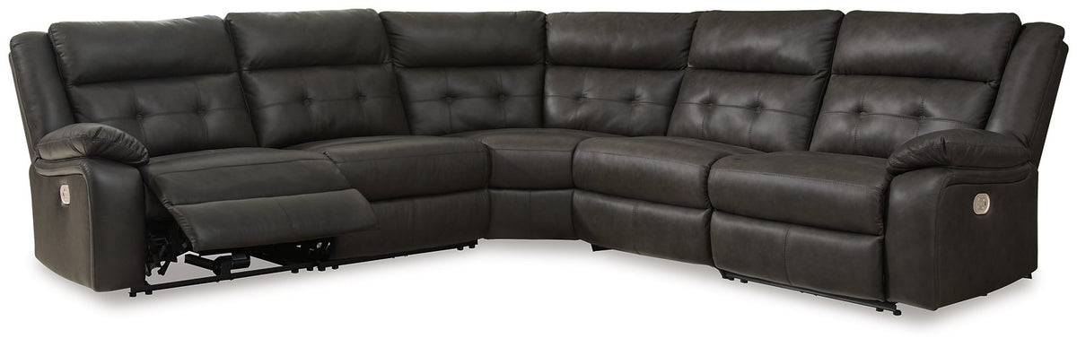 Mackie Pike Power Reclining Sectional Half Price Furniture