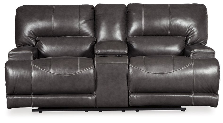 McCaskill Power Reclining Loveseat with Console  Half Price Furniture