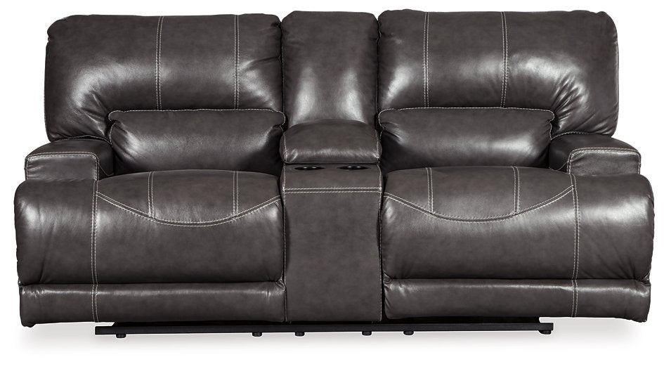 McCaskill Power Reclining Loveseat with Console Half Price Furniture