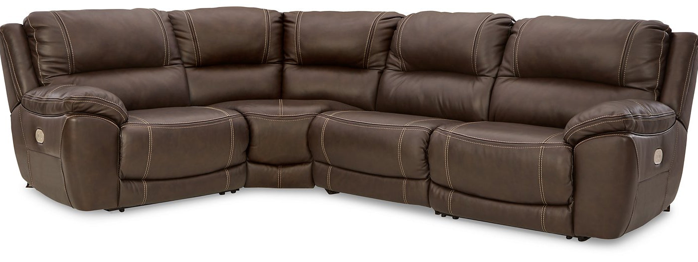 Dunleith Power Reclining Sectional Half Price Furniture