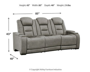 The Man-Den Power Reclining Sofa - Half Price Furniture